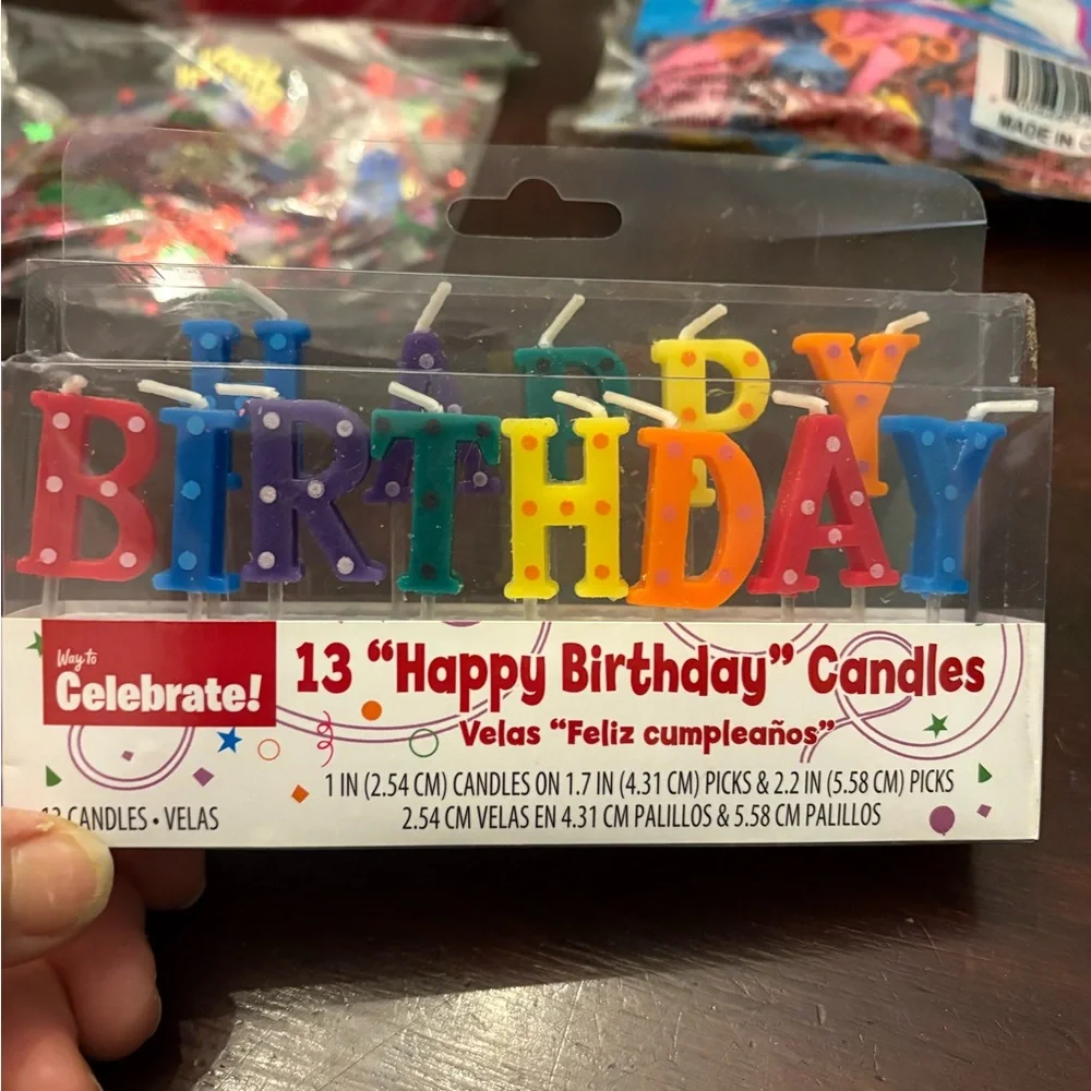 BIRTHDAY Party Decorations & Candles